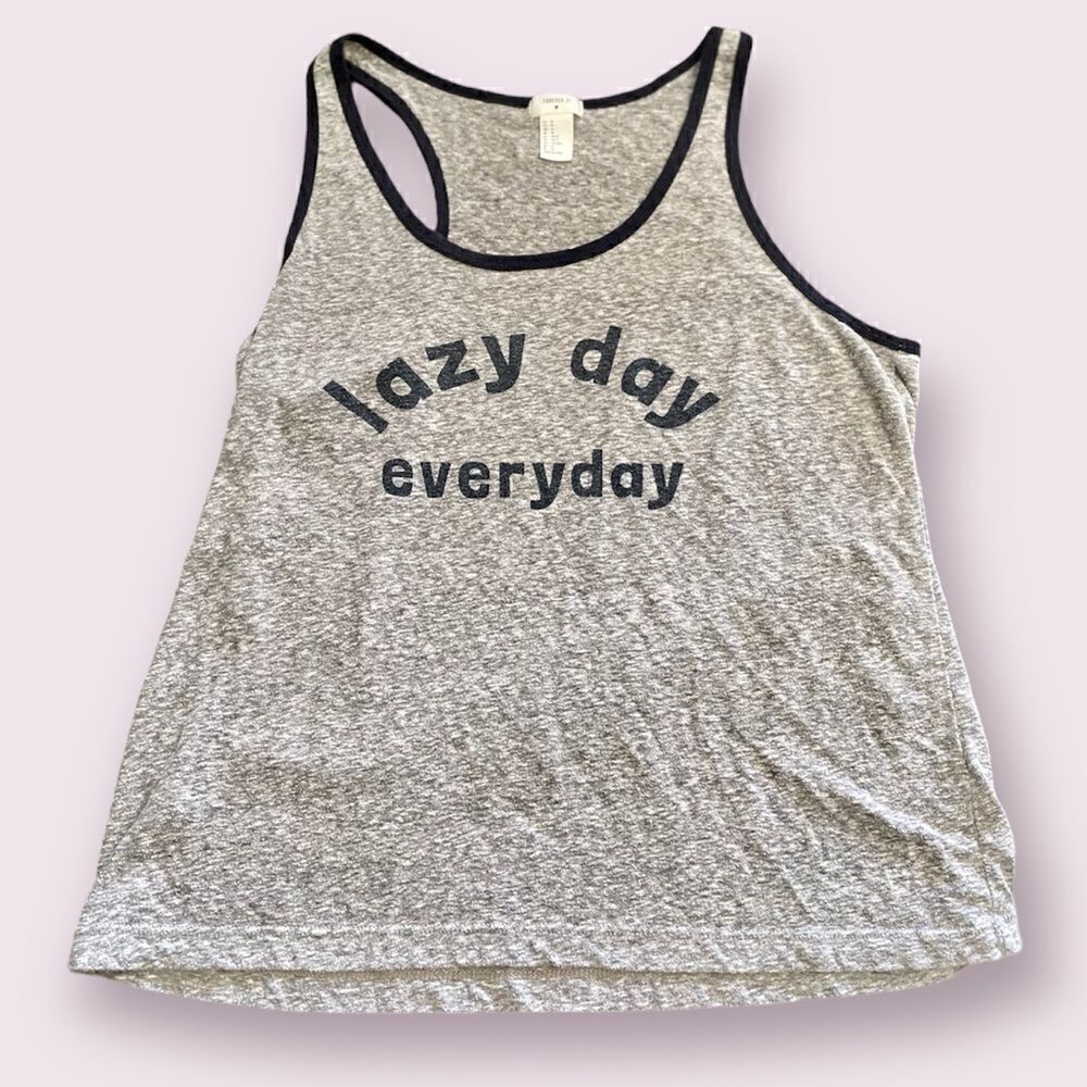 Forever 21 Lazy Day Everyday Tank Size Medium